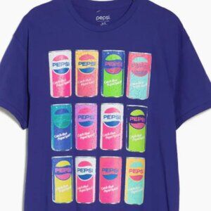 NWT Men's Philcos Retro Pepsi Can Neon Graphic T-Shirt